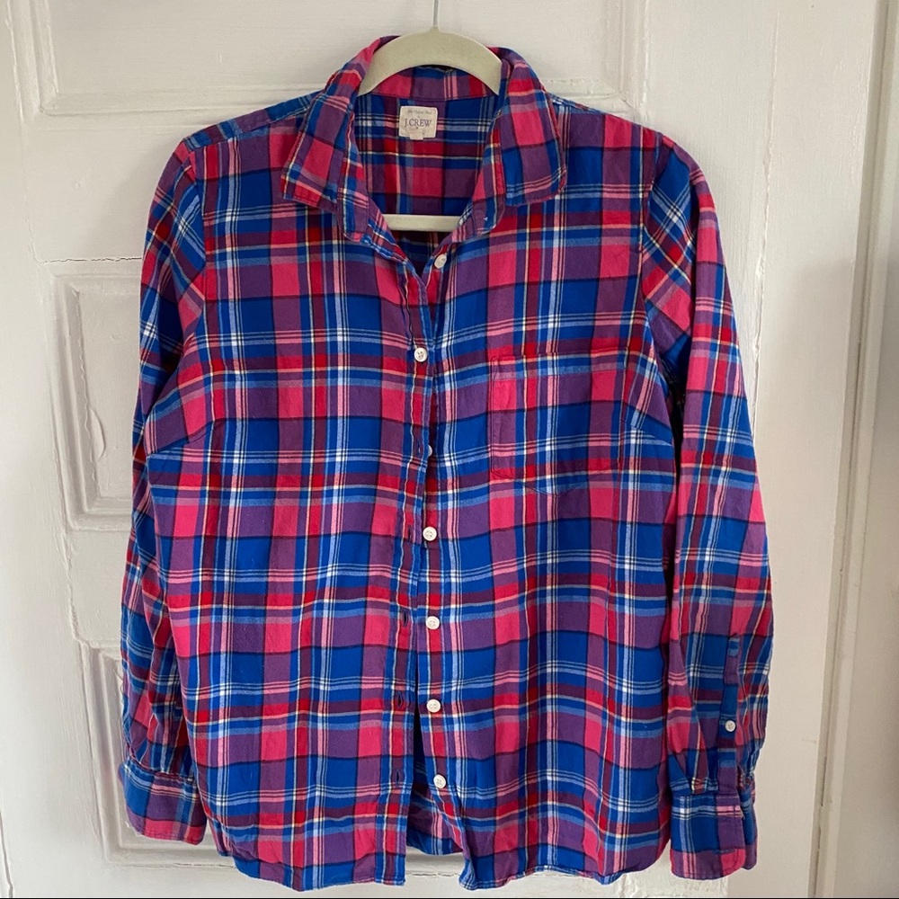 J. Crew perfect fit flannel, M